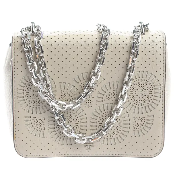 Evening Bag, in Gray, Leather, Tory Burch