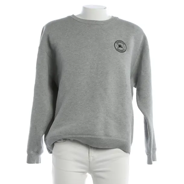 Felpa, in Grigio, Cotone, Burberry