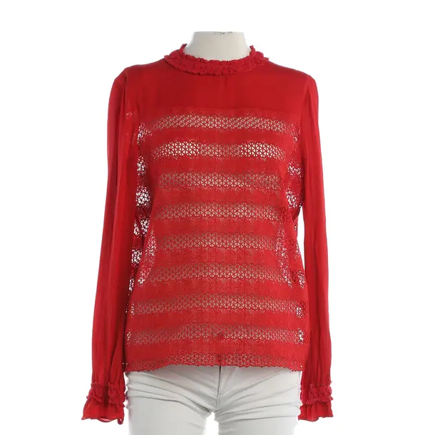 Blouse, in Red, Polyester, Maje