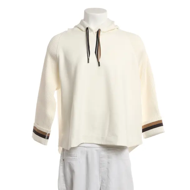 Felpa con cappuccio, in Bianco, Cotone, Marc Cain