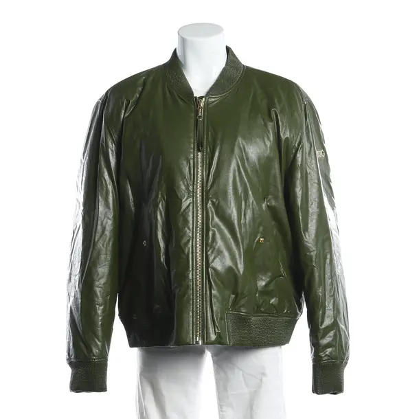 Mid-Season Jacket, in Green, Polyurethane, Michael Kors