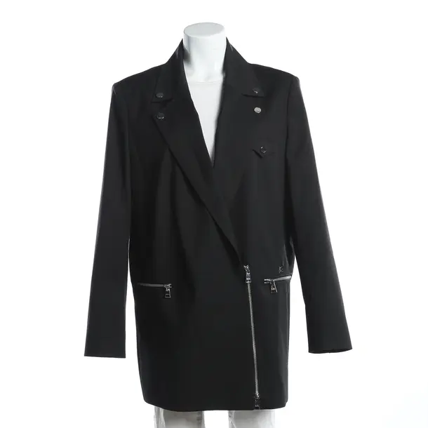 Mid-Season Coat, in Black, Polyester, Karl Lagerfeld