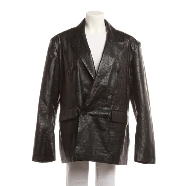 Cappotto in pelle, in Nero, Pelle, Ruotare Birger Christensen