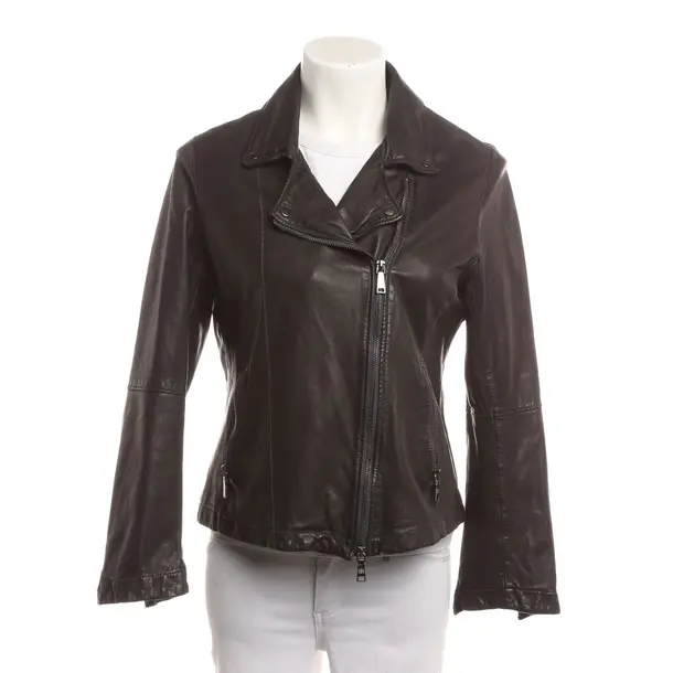 LeatherJacket, in Black, Leather, Riani