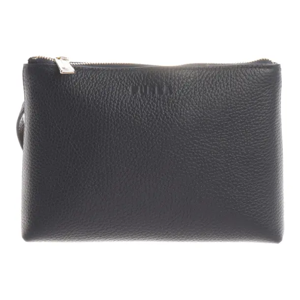 Clutch Bag, in Navy, Leather, Furla
