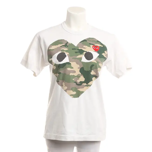 Shirt, in White, Cotton, Comme des Garcons