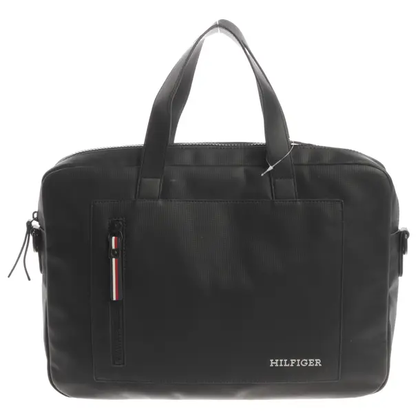 Laptop Bag, in Black, Polyvinyl, Tommy Hilfiger