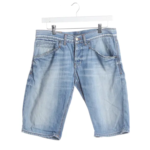Bermuda Shorts, in Light Blue, Cotton, Dondup