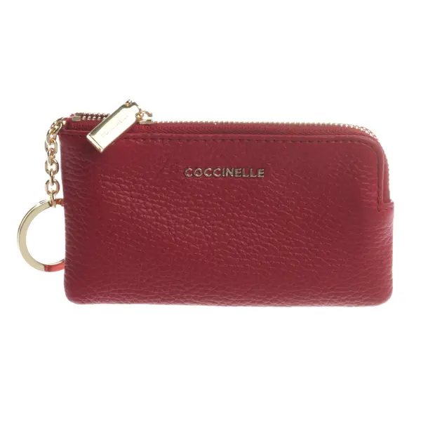 Key Holder, in Red, Leather, Coccinelle