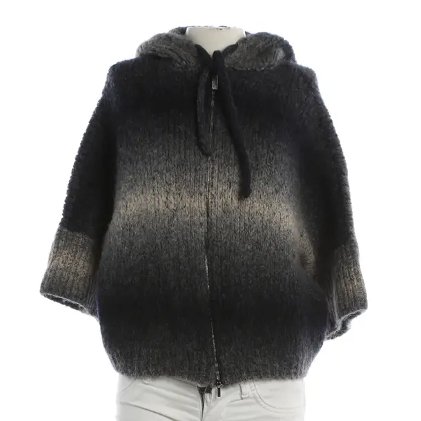 Cardigan, in Dark Gray, Polyimide, Fabiana Filippi