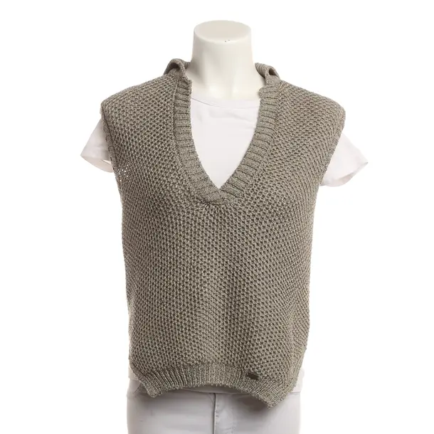 Sweater Vest, in Brown, Polyester, Fay