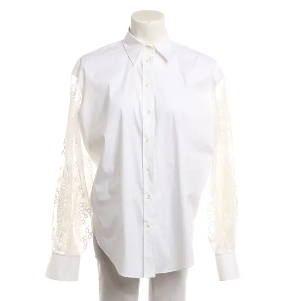Bluse, in Weiß, Baumwolle, Brunello Cucinelli