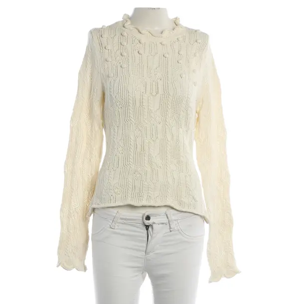 Maglione, in Crema, Cotone, Ulla Johnson