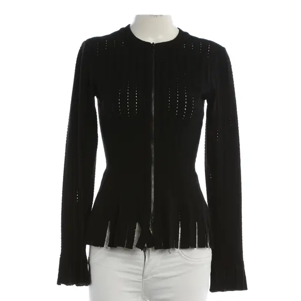 Strickjacke, in Schwarz, Wolle, Alaia