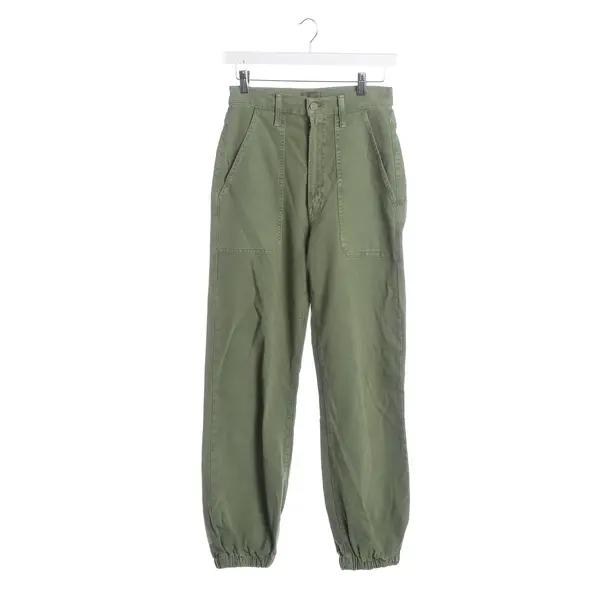 Pantaloni, in Verde chiaro, Cotone, Madre