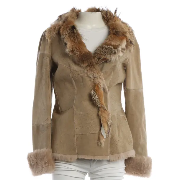 Lederjacke, in Hellbraun, Leder, Armani Jeans