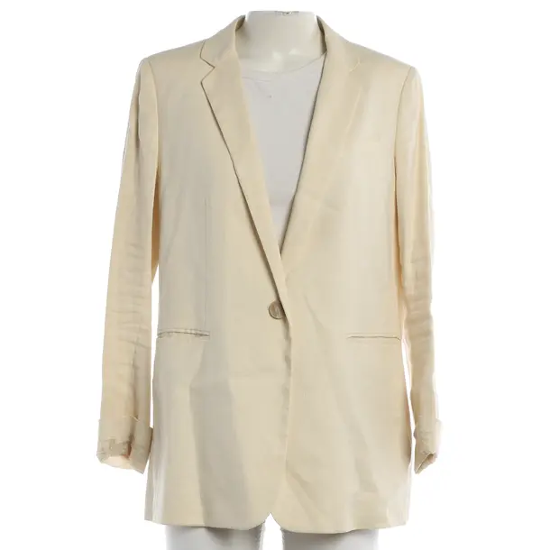 Blazer, in Cream, Leinen, Fabiana Filippi