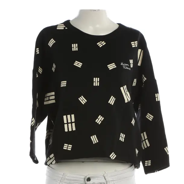 Felpa, in Nero, Cotone, Maison Kitsuné