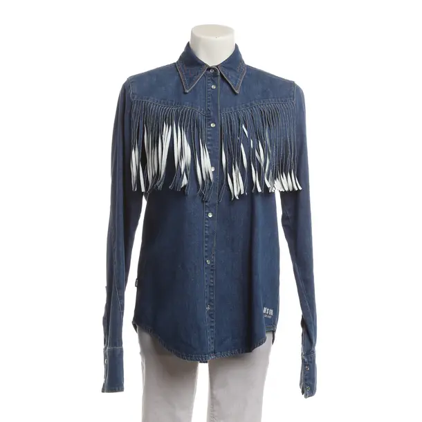 Camicia in denim, in Blu, Cotone, MSGM