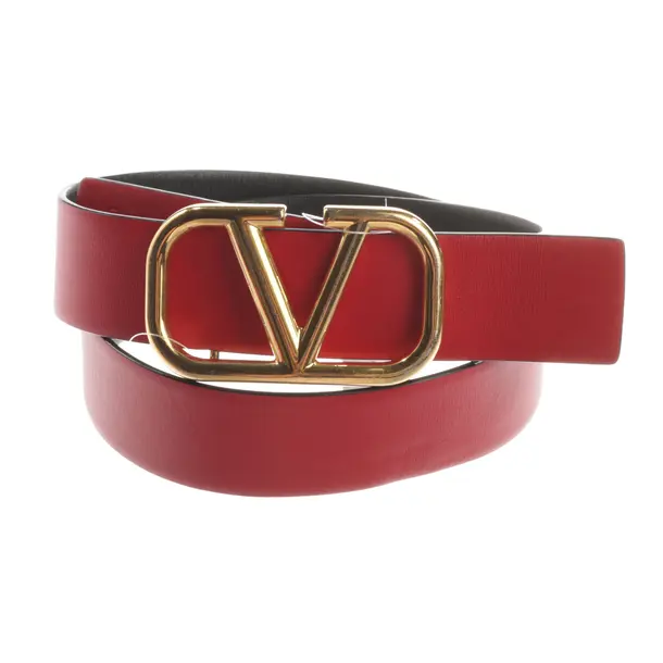 Gürtel, in Rot, Leder, Valentino