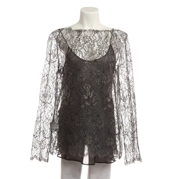 Blouse, in Gray, Cotton, Giorgio Armani