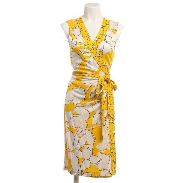 Dress, in Yellow, Silk, Diane von Furstenberg