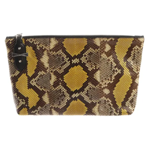 Kosmetiktasche, in Mehrfarbig, Leder, Alexander McQueen