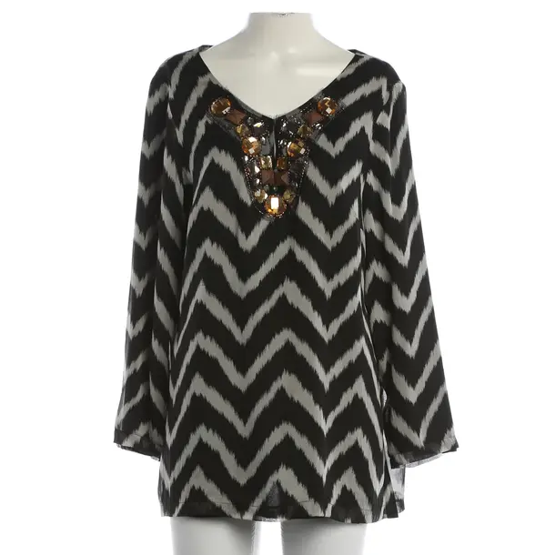 Blouse, in Black, Silk, Steffen Schraut