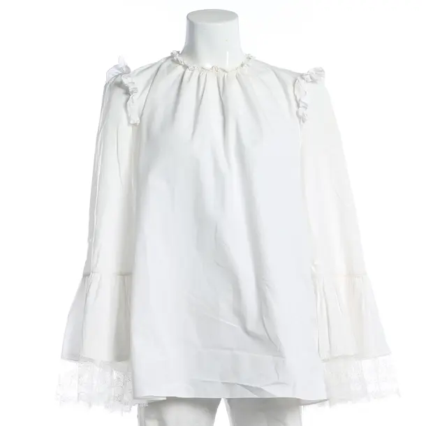 Blouse, in White, Cotton, Giambattista Valli