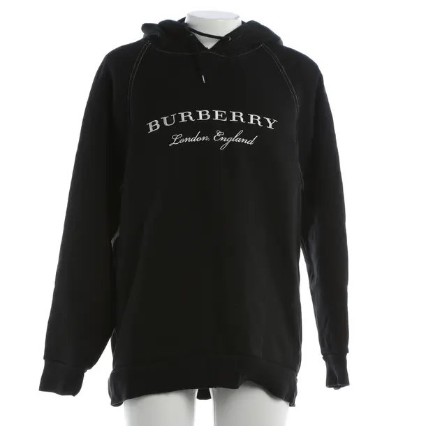 Hoodie, in Schwarz, Baumwolle, Burberry