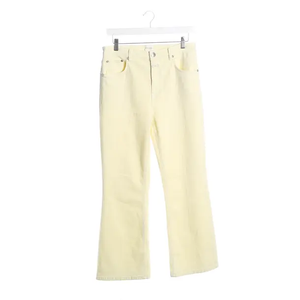 Jeans Flared, in Pastellgelb, Baumwolle, Closed