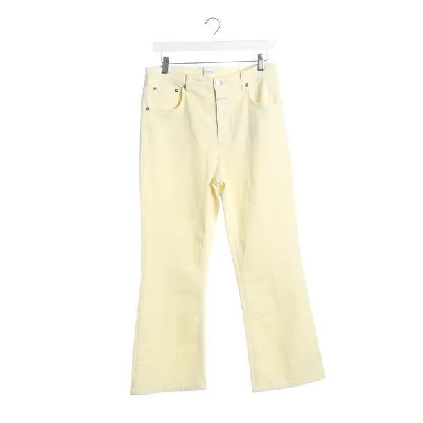 Flared Jeans, in Pastel Yellow, Cotton, Closed