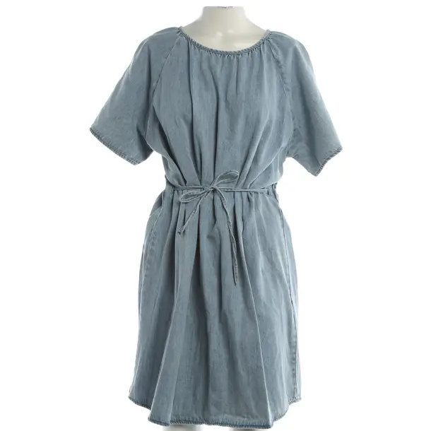 Abito, in Blu, Cotone, Chiuso