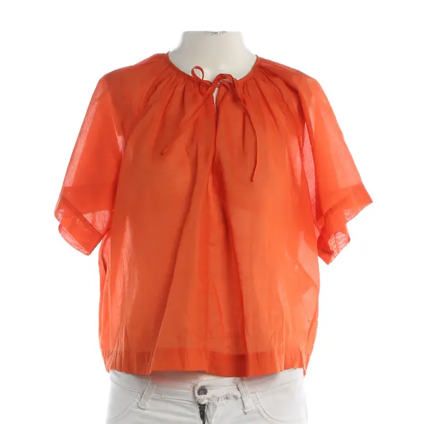 Bluse, in Dunkelorange, Baumwolle, Closed