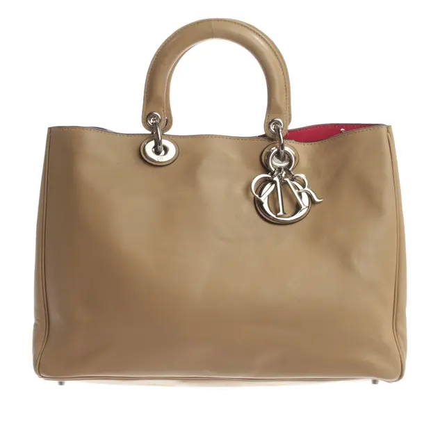 Handtasche, in Hellbraun, Leder, Dior