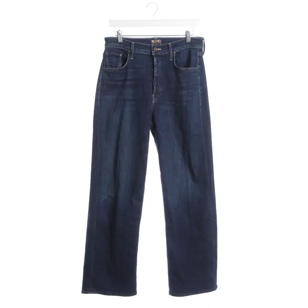Slim Fit Jeans, in Navy, Cotton, Mother