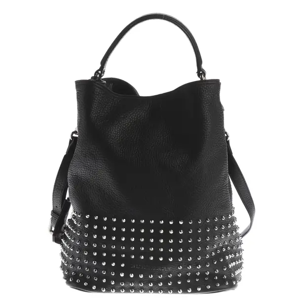 Handbag, in Black, Leather, Burberry