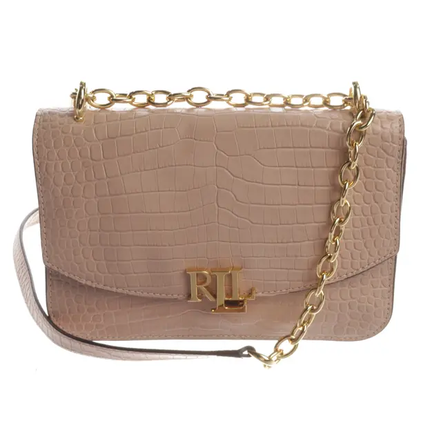 Shoulder Bag, in Light Pink, Leather, Lauren Ralph Lauren