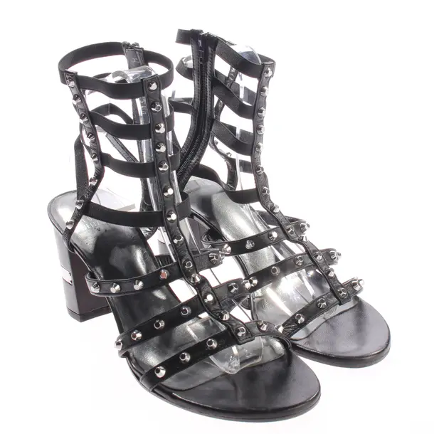 Heeled Sandals, in Black, Stuart Weitzman