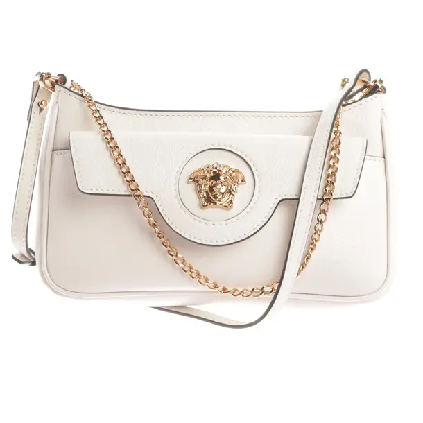 Borsa da sera, in Bianco, Pelle, Versace