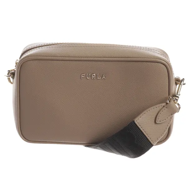 Shoulder Bag, in Light Brown, Leather, Furla