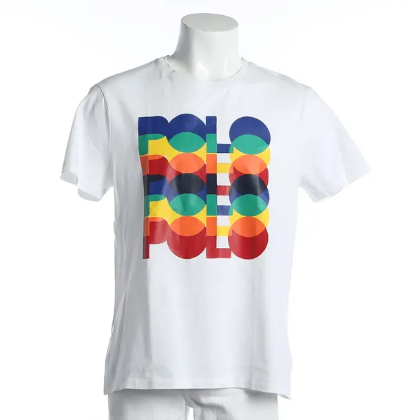 T-Shirt, in White, Cotton, Polo Ralph Lauren