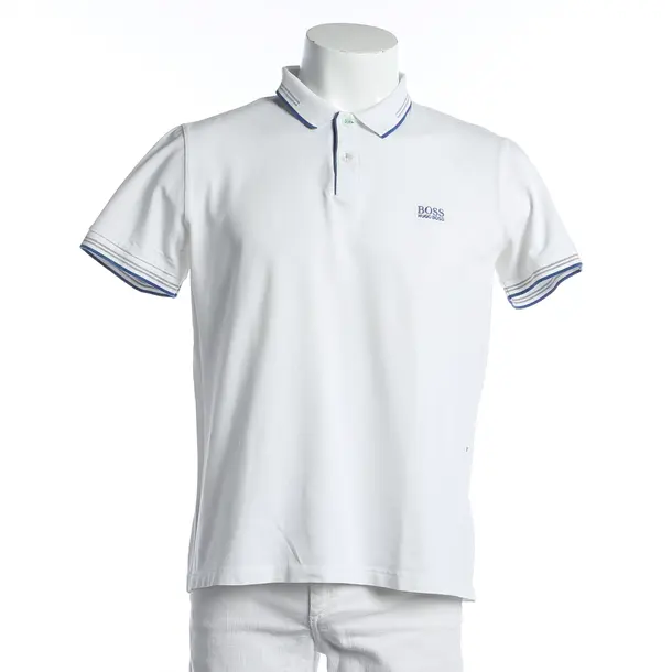 Polo Shirt, in White, Cotton, Hugo Boss Green