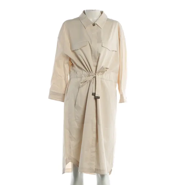 Dress, in Beige, Cotton, Peserico