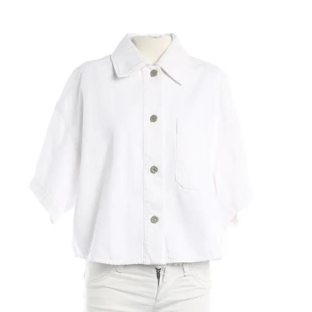 Blouse, in White, Cotton, Riani