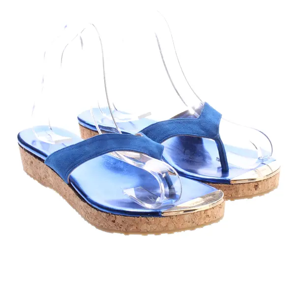 Sandalen, in Neon Blau, Jimmy Choo