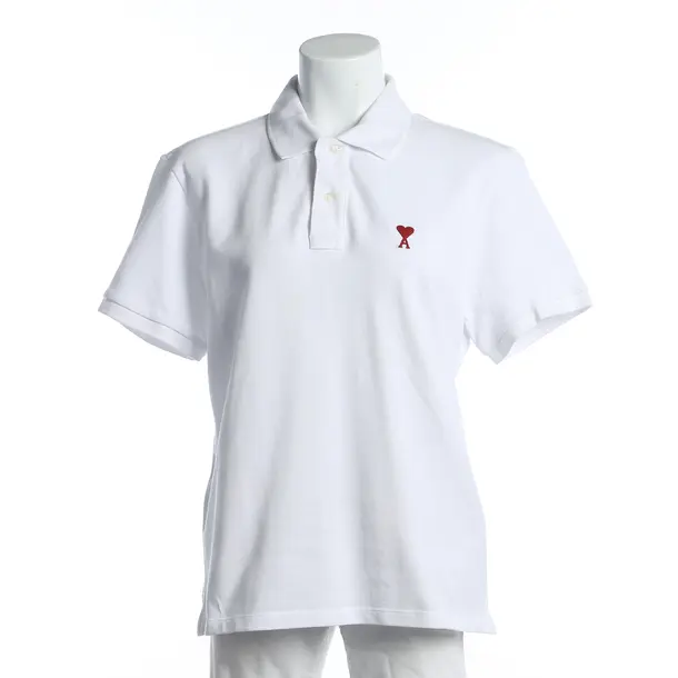 Polo Shirt, in White, Cotton, Ami Paris