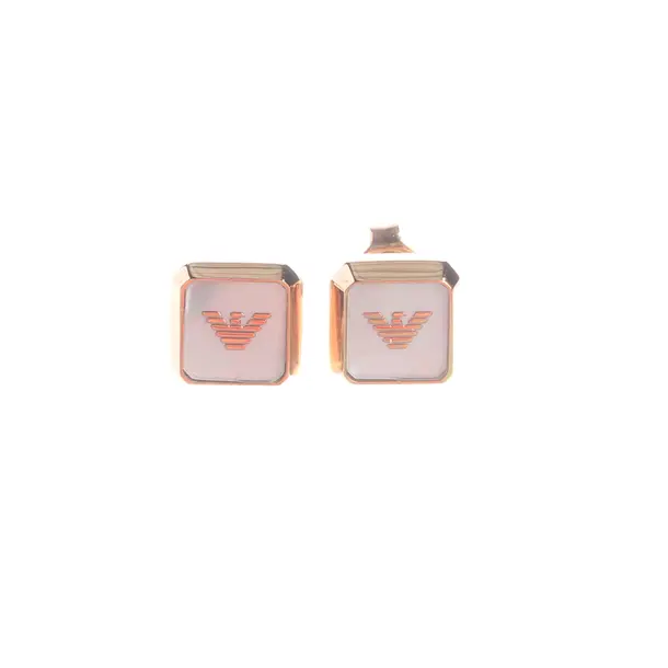 Orecchini, in Oro rosa, Metallo (metallico, metallizzato), Emporio Armani