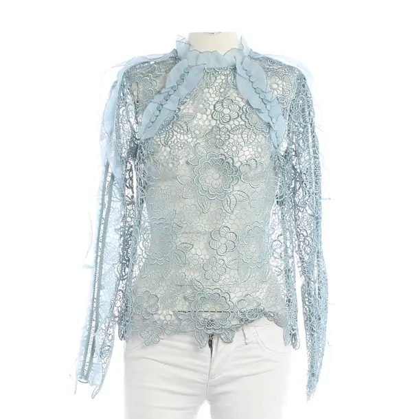 Camicetta, in Azzurro, Cotone, autoritratto