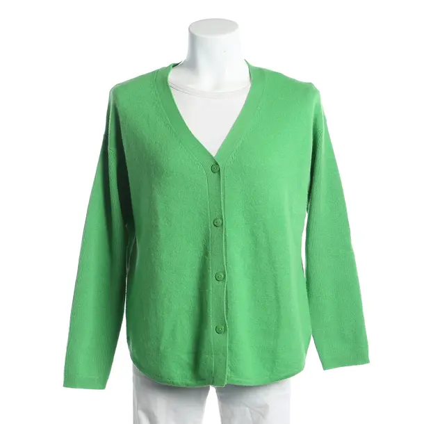Strickjacke, in Grün, Kaschmir, Steffen Schraut